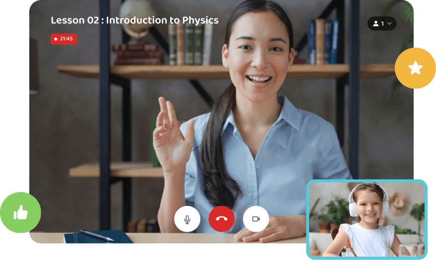 A live 1:1 Eleven Ace online lesson — tutor teaching with the student on screen